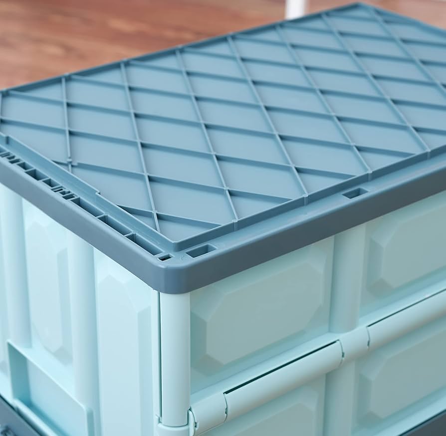 Amazon.com - JUJIAJIA Blue Folding Plastic Stackable Utility